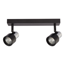 MILAGRO Fekete-króm mennyezeti spotlámpa Milagro Cino Black Chrome (ML9947) 2xGU10 világítás