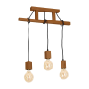 MILAGRO JACK 3xE27 függesztett lámpa tölgy minimalista megjelenésű fa lámpatest MLP4357 Milagro Wood