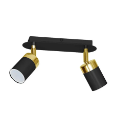 MILAGRO JOKER BLACK GOLD mennyezeti lámpa 2x GU10 MILAGRO Fém modern stílusban világítás
