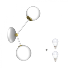 MILAGRO JOY fehér fali lámpa (MLP7462) 2x E14 + ajándék LED izzók világítás