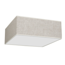 MILAGRO Plafon LED mennyezeti lámpa LINO White Linen 3xE27 Square Milagro világítás
