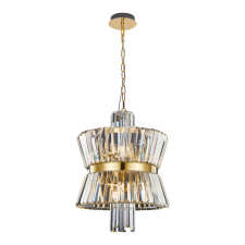 MILAGRO Prémium fém-kristály függőlámpa arany Milagro Aurelia Gold (ML0403) 8xE14 világítás