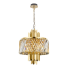 MILAGRO Prémium fém-kristály függőlámpa arany Milagro Margot Gold (ML0407) 6xE14