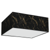 MILAGRO - Senso - Glamour mennyezeti lámpa - kocka - nagy - fekete/arany