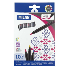 MILAN Filctoll készlet 10 db-os Milan, ecsetfilc F21180K10 filctoll, marker
