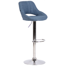  Milet állítható magasságú bárszék kék szövet króm trombita talp 321294 bútor