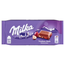  Milka alpesi tejcsokoládé mazsolával és mogyoródarabokkal 100 g csokoládé és édesség