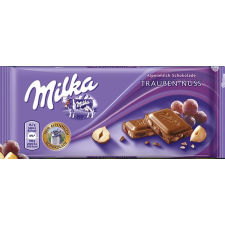 Milka Milka táblás csokoládé mazsolás-mogyorós 100g csokoládé és édesség