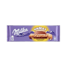 Milka táblás nugát choco&keksz - 300g csokoládé és édesség