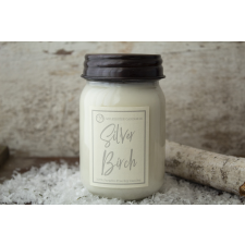 Milkhouse Candle Co. TEJHÁZ GYERTYA Ezüst nyírfa illatgyertya Farmhouse Jar (368 g), gyertya