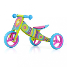 Milly Mally Gyerek multifunkciós fa futóbicikli Milly Mally Jake Rainbow lábbal hajtható járgány