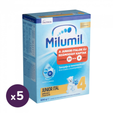 Milumil 4 Junior vanília ízű gyerekital 24 hó+ (5x600 g) bébiétel