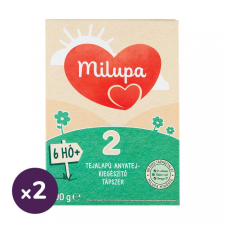 Milupa 2 tejalapú, anyatej-kiegészítő tápszer 6 hó+ (2x500 g) bébiétel