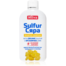 Milva Quinine & Sulfur korpásodás és hajhullás elleni sampon kénnel 200 ml sampon