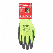 Milwaukee HI-VIS láthatósági vágásbiztos védőkesztyű, 1/A vágási szint védőkesztyű