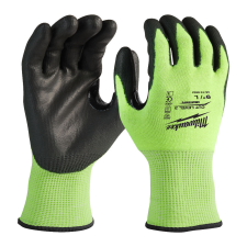 Milwaukee Hi-Vis Vágásbiztos kesztyű 3/C - 9/L - 1 pár védőkesztyű