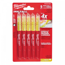 Milwaukee INKZALL™ szövegkiemelő filc, sárga, 5 db/csomag filctoll, marker