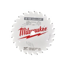 Milwaukee Körfűrészlap fához, akkumulátoros gépekhez 165x15,87/24 (4932471311) fűrészlap