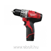 Milwaukee M12 BDD 402C akkus fúrócsavarozó