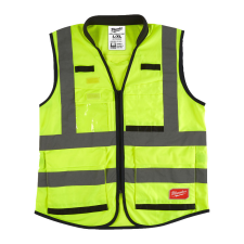 Milwaukee Milwaukee Prémium Láthatósági mellény, sárga - L/XL 1 db láthatósági ruházat