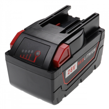  Milwaukee V28 VC készülékhez szerszámgép akkumulátor (28V, 5000mAh / 140Wh, Lithium-Ion) - Utángyártott barkácsgép akkumulátor