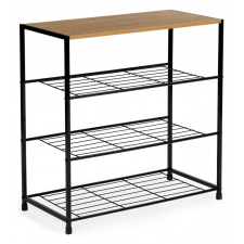 MIM-595 Cipősszekrény, állvány, polc, loft, 3 szintes bútor