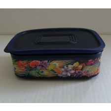 Mindennapi szögletes/Tároló, 500 ml, Tollak és virágok -Tupperware papírárú, csomagoló és tárolóeszköz