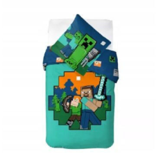 Minecraft : alex és Steve ágyneműhuzat garnitúra - 140 x 200 cm lakástextília