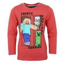 Minecraft Create Red gyerek hosszú ujjú póló, felső 6 év / 116 cm gyerek póló