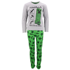 Minecraft Create, Survive gyerek hosszú pizsama 12 év / 152 cm gyerek hálóing, pizsama