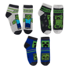 Minecraft Creeper és Zombie zokni, 31/34-es méret gyerek zokni