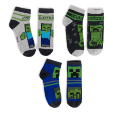 Minecraft Creeper és Zombie zokni, 35/38-as méret