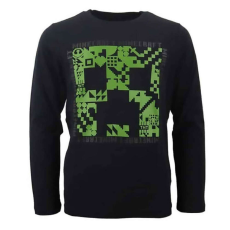  Minecraft Dark gyerek hosszú ujjú póló, felső 12 év