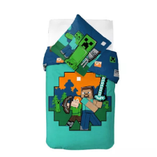 Minecraft Diamond Defender ágyneműhuzat 140×200cm, 70×90 cm lakástextília