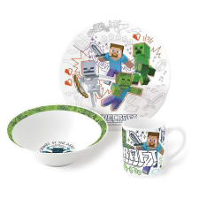 Minecraft Explore More porcelán étkészlet Díszdobozban babaétkészlet