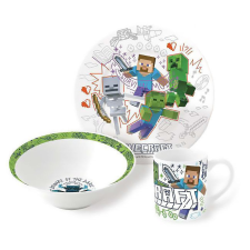 Minecraft Explore More porcelán étkészlet Díszdobozban babaétkészlet