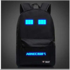 Minecraft fekete hátizsák iskolatáska