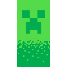 Minecraft fürdőlepedő, strand törölköző Digital Creeper 70*140cm babatörülköző, kifogó