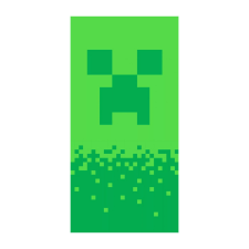 Minecraft fürdőlepedő, strand törölköző Digital Creeper 70*140cmJFK103397 lakástextília