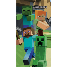 Minecraft fürdőlepedő, strand törölköző Steve and Alex 70*140cm babatörülköző, kifogó