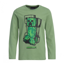 Minecraft gyerek hosszú ujjú póló Creeper zöld 8 év gyerek pulóver, kardigán
