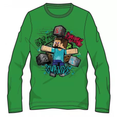 Minecraft gyerek hosszú ujjú póló, felső