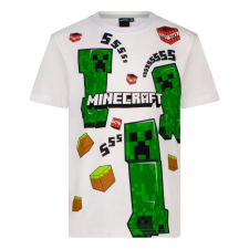 Minecraft Gyerek póló, Creeper TNT SSs, 128 cm, 8 év, Fehér gyerek póló