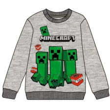 Minecraft gyerek pulóver grey 12év gyerek pulóver, kardigán