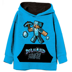 Minecraft gyerek pulóver kék 8év