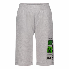 Minecraft Gyermek rövidnadrág, Build Explore Create, 140 cm, 10 év, Szürke