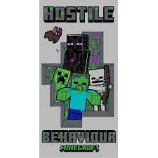 Minecraft Hostile Behaviour fürdőlepedő, strandtörölköző 70x140cm babatörülköző, kifogó
