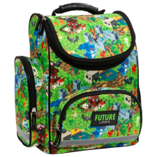 Minecraft mintás ergonómikus iskolatáska 37x27x16cm, DF31 iskolatáska