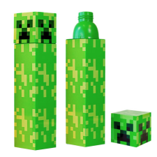 Minecraft műanyag kulacs, sportpalack 650 ml kulacs, kulacstartó