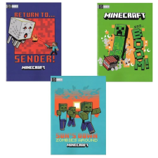 Minecraft Notebook A4 Minecraft Jolly 50 lapos, 3 féle, Szortiment füzet